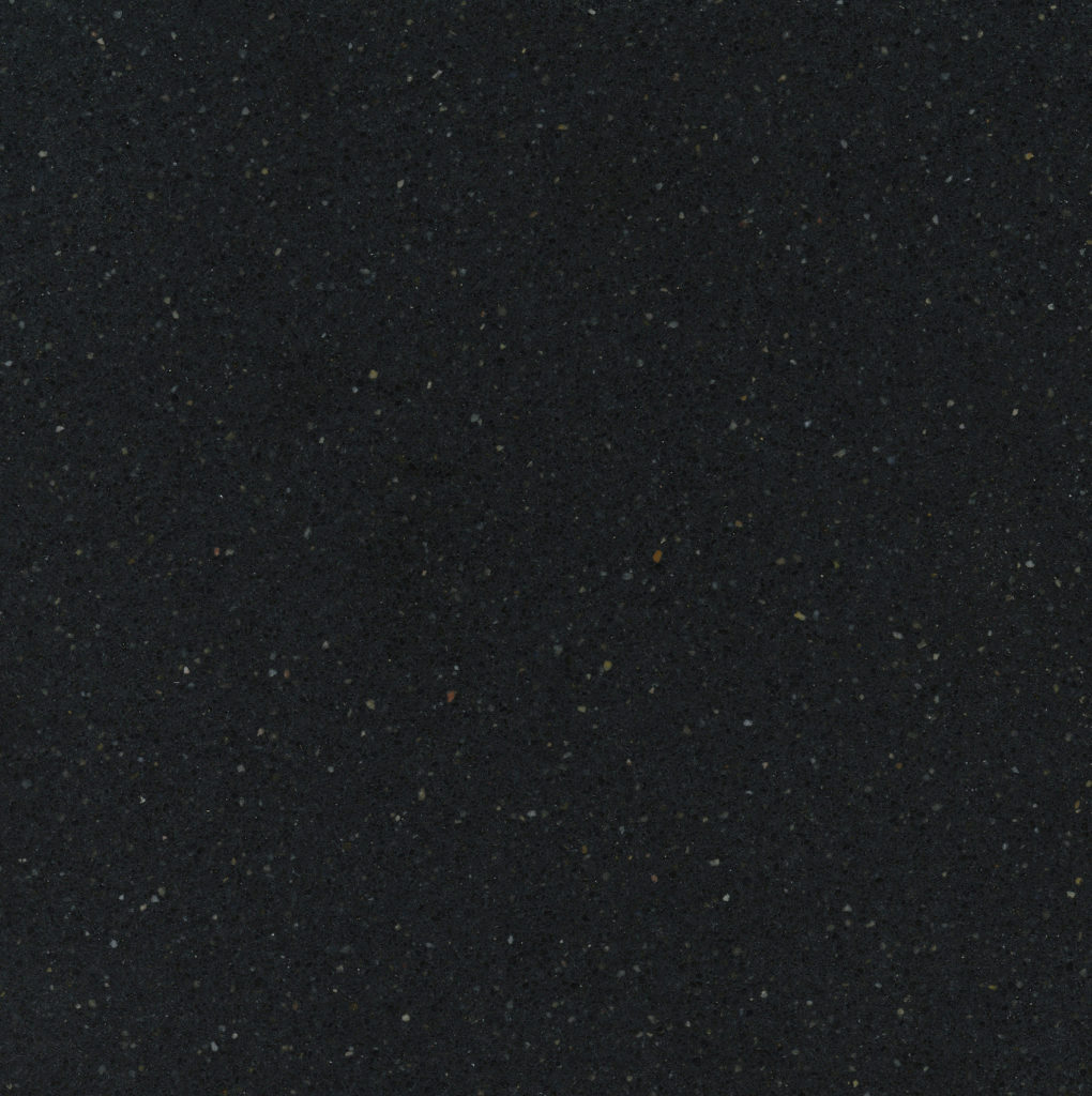 Tebas Black quartz countertop close up